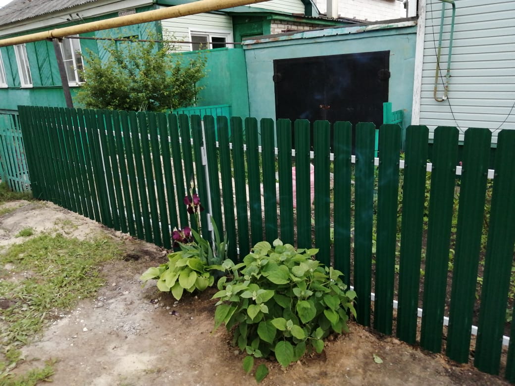 Комбинированный забор 25м штакетник и профлист, ворота, калитка фото8 в Всеволожске