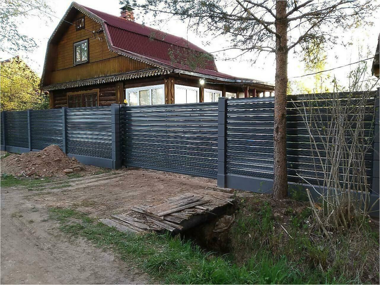 забор-ранчо из штакетника 75м фото4 в Всеволожске