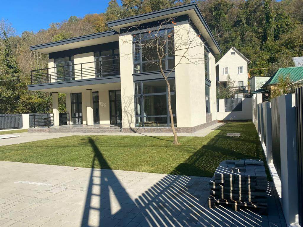Забор из штакетника 110м серый графит двухсторонний фото3 в Всеволожске